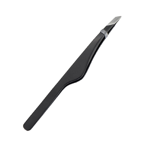 Stainless Steel Slant Tweezers for Eyebrows, Lashes & Beauty